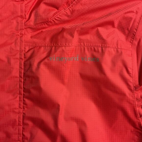 NWT Vineyard Vines Boys Beacon Full Zip Hooded Jacket In Parade Red Size Large - Picture 7 of 16